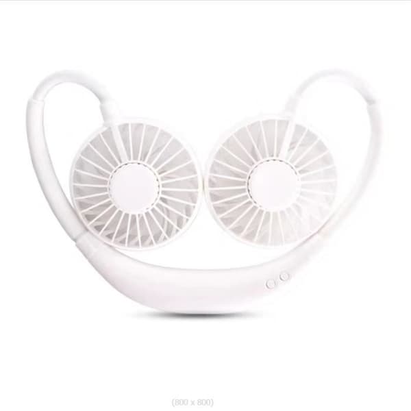 Køleventilator - Bærbar - USB genopladelig - 3 hastigheder - 360° rotation - Fleksibel