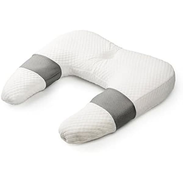 Pude - InnovaGoods - U - Viskoelastisk - Ergonomisk - Vaskbar Vit grå