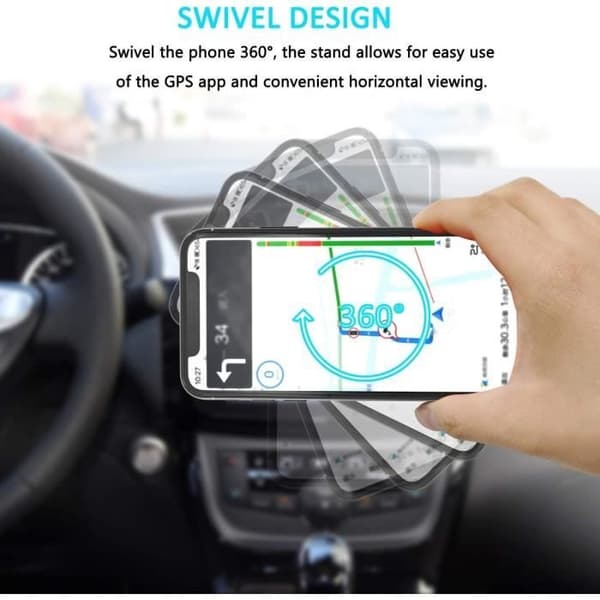 Telefonholder - SUPPORTPLUS - Sæt af 2 - Magnetisk - Gummi - Kompatibel med iPhone/Samsung