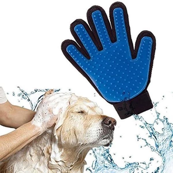 Toalettshandske - True Touch - deShedding - Silikon - Massage - Samlar hår