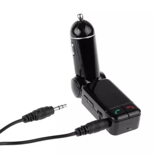 FM-transmitter - Bluetooth 2.1+EDR - MP3/USB/SD - Rækkevidde 10 m - USB-strømforsyning