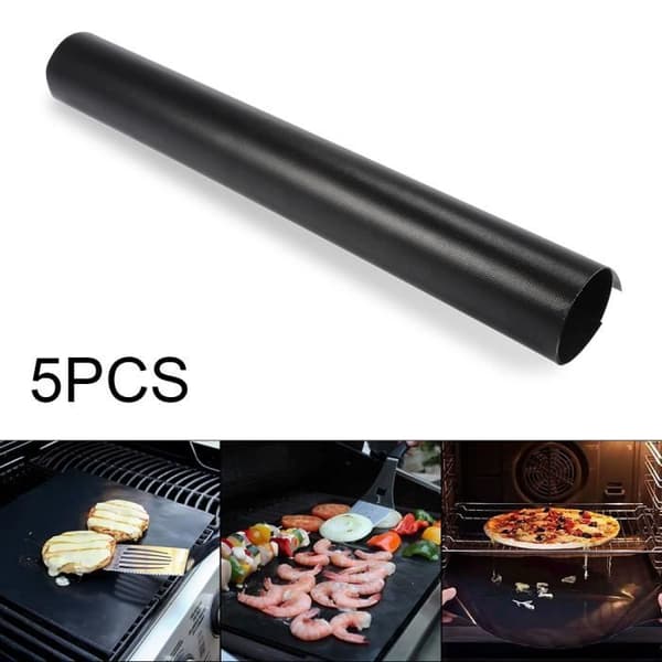 Grillmatte - XCSOURCE - HS910 - 5 stk. - Non-stick - Genanvendelig - Uden PFOA Svart