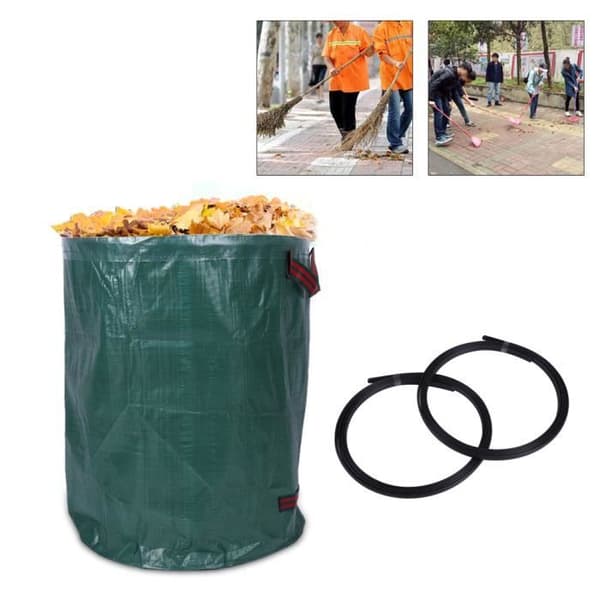 Trädgårdsavfallspåsar - Garnaco® DEUBA - 4-pack - 270 L - Ergonomiska handtag Grön