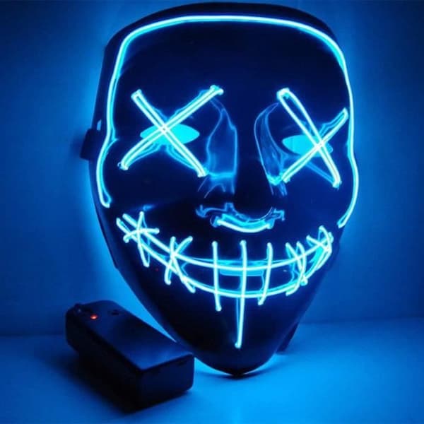 Purge LED-valomaski Halloweenille - Sininen Blå