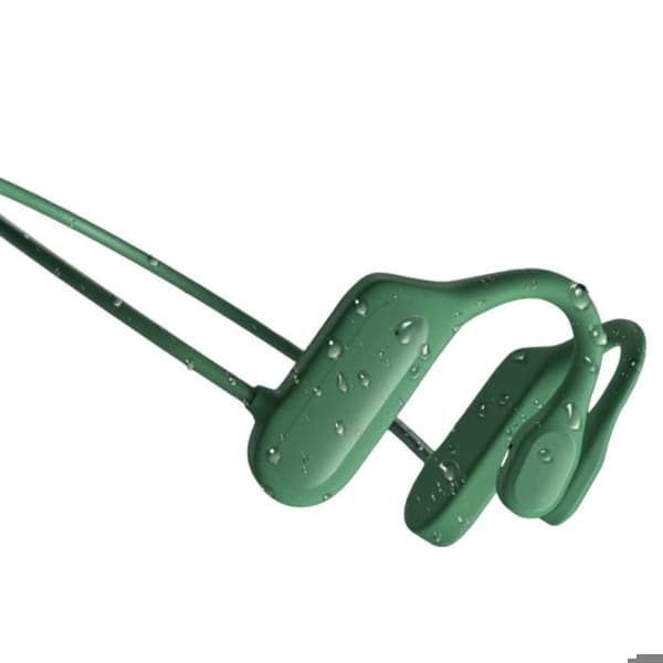 Bone conduction hörlurar - AVIZAR - Malibu - Bluetooth 5.2 - Grön - Svettresistent Grön