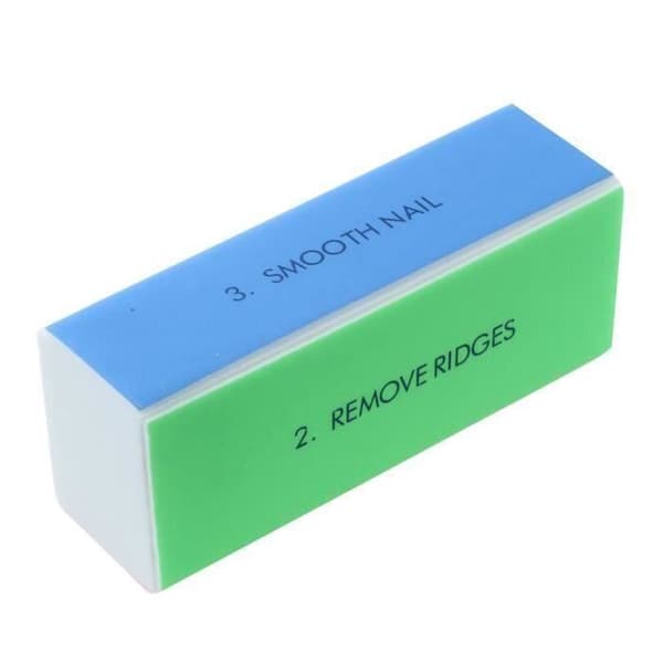 5X BLOC BLOCK A LIME POLISSOIR 4 COTES NAIL ART MANUCURE Aa35502