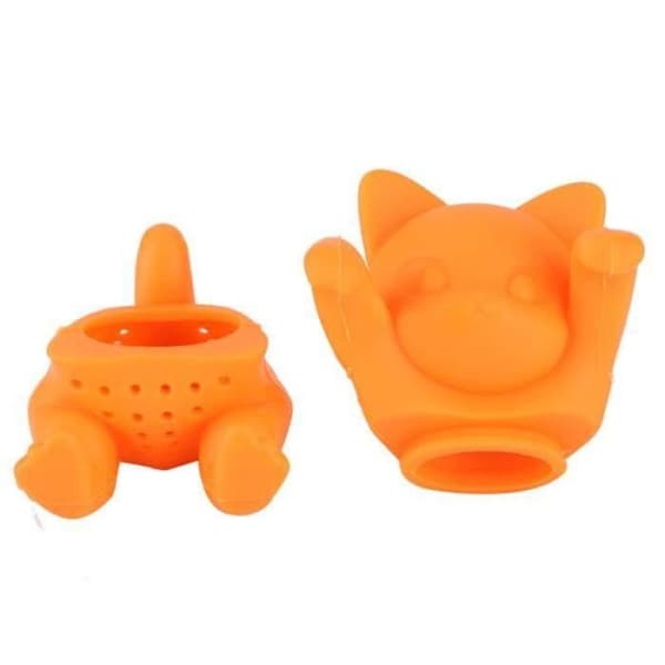 QN03052 - Teesil Accessory til teinfuser i silikone i katteform til hjemmekontoret