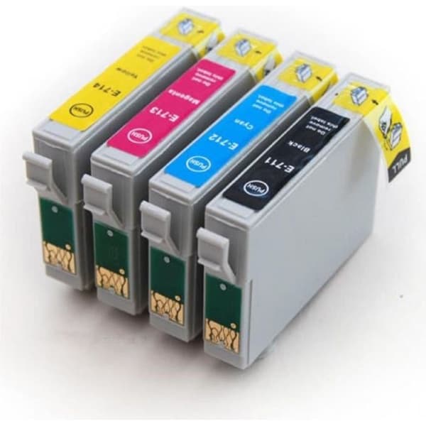 T0715 Multipack med 4 kompatibla bläckpatroner för Epson