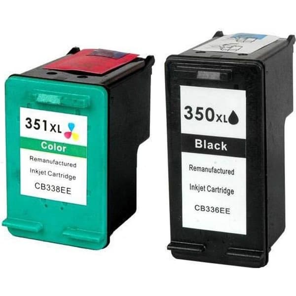 2 patroner av typ HP 350 XL och 351 XL