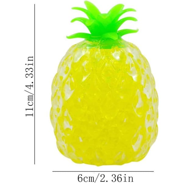 Squishy anti-stress - NOBRAND - Ananas Kawaii - TPR ultra-blød - Rivfast - Sensorisk formbar