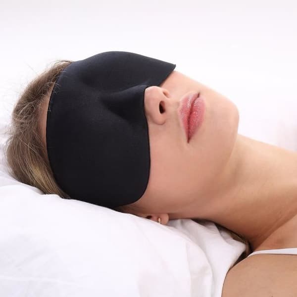 Sovemaske - 3D - Blødt Memory Skum - Ergonomisk - Lysafvisende