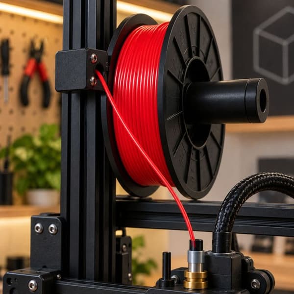 Filament PLA - OQONOS - 1 kg 1,75 mm - Rød - 3D-printer FDM/FFF - 190–230 °C