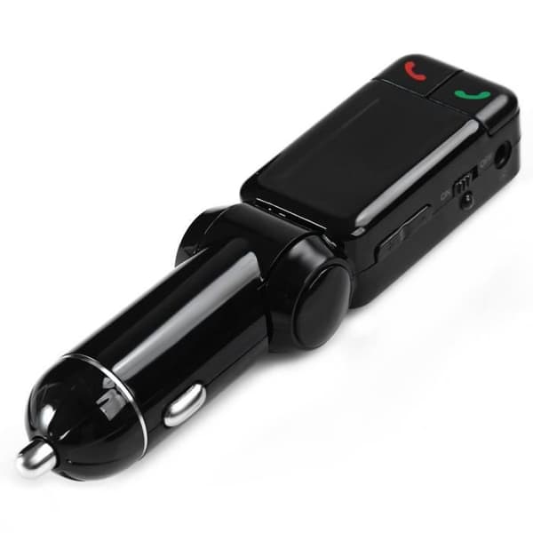 Langaton Bluetooth V2.0 auto stereo FM-lähetin MP3 USB-levynsoitin Svart