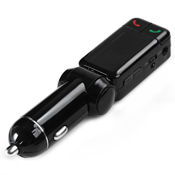 Trådløs Bluetooth V2.0 bil stereo kit FM transmitter MP3 USB diskafspiller Svart