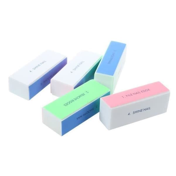 5X BLOC BLOCK A LIME POLISSOIR 4 SIDER NEGLEKUNST MANIKURE QUIKF8424