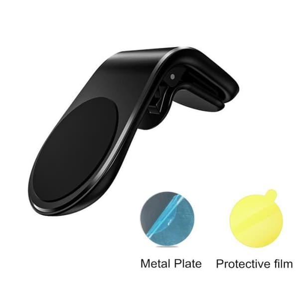 Metal magnetisk telefonholder til bil, mobil magnetisk ventilationsklips til iPhone i bilen