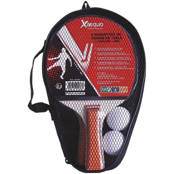Ping pong racket set - Xaequo - Modell med 2 bollar - Hög kvalitet - Unisex - Vuxen