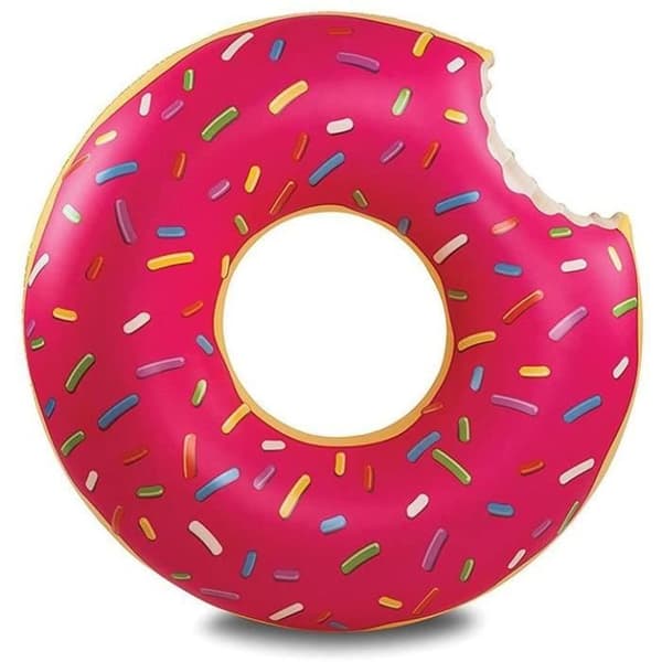 Oppustelig badering - Topind - Donut - Tykt PVC - Optimal flydeevne - Til børn og voksne