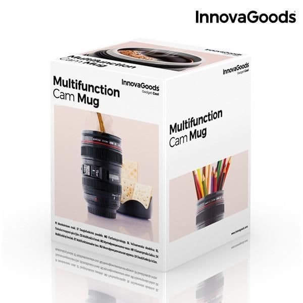 Rejsemug - EUROWEB - Multifunktionel kop med låg - 400 ml - Moderne design - ABS