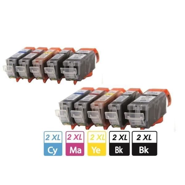 Kompatibel - Pack med 10 bläckpatroner - CANON PGI 550 CLI 551
