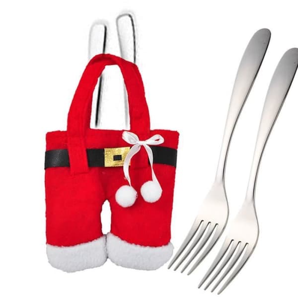 Juldekoration - Tomten - 6 delar - Kläder - Röd - Unisex