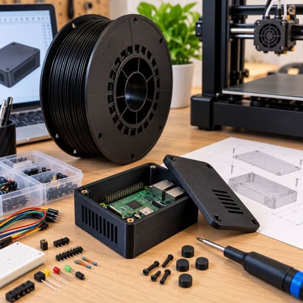 Filament PLA - OQONOS - 1 kg - Sort - 1,75 mm - 190-230°C