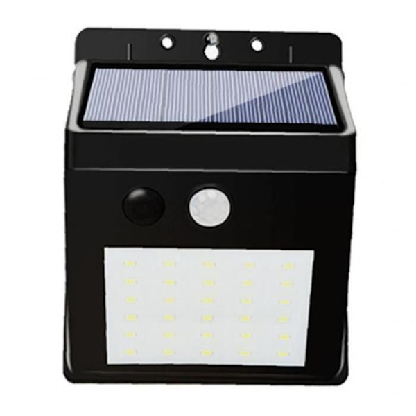 Solcelle væglampe - ZF08701 - LED - Bevægelsessensor - Sort - Udendørs