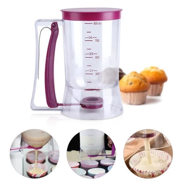 Pasta distributör - CUQUE - HB013 - 900 ml - Transparent - Lila - ABS Transparent + Lila