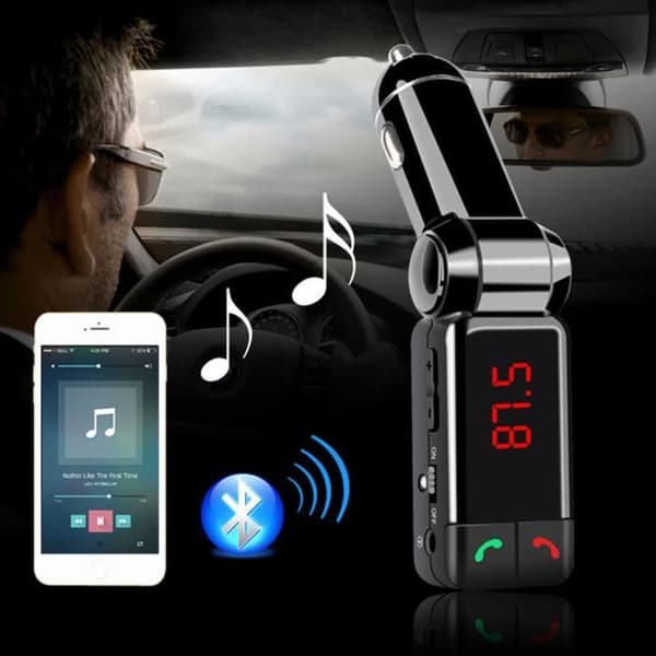 Langaton LCD-musiikkisoitin autoon Bluetooth FM -lähetin MP3, Bluetooth FM -lähetin autoon