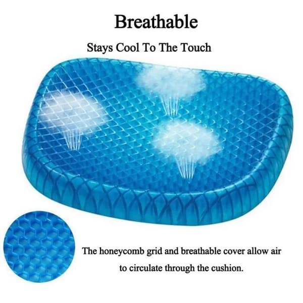 Egg Sitter Sittdyna Ortopedisk Gel Sittdyna Andas Honeycomb Memory Foam Komfortkudde Sovkudde