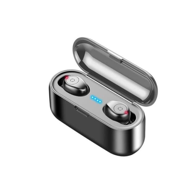 F9 Mini 5D Stereo Bluetooth Trådlös Bluetooth-hörlurar IPX7 Vattentäta sporthörlurar med 3500mA Power Button Version