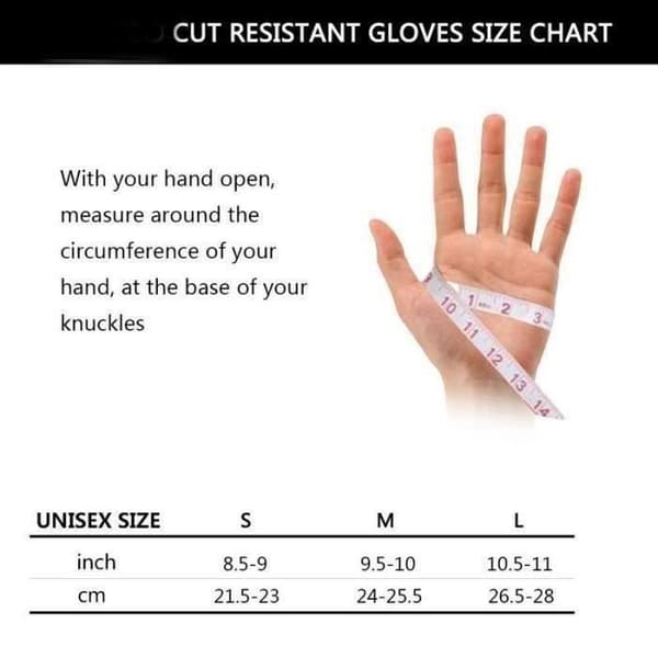 Anti-Cut-handskar, DIY-köksskydd 4 par - storlek S