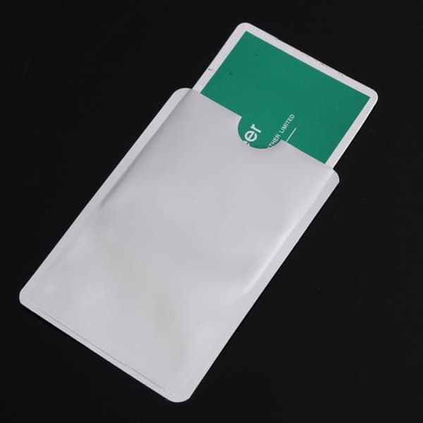 10 kpl RFID/NFC-suojapusseja pankkikorteille - Hopea