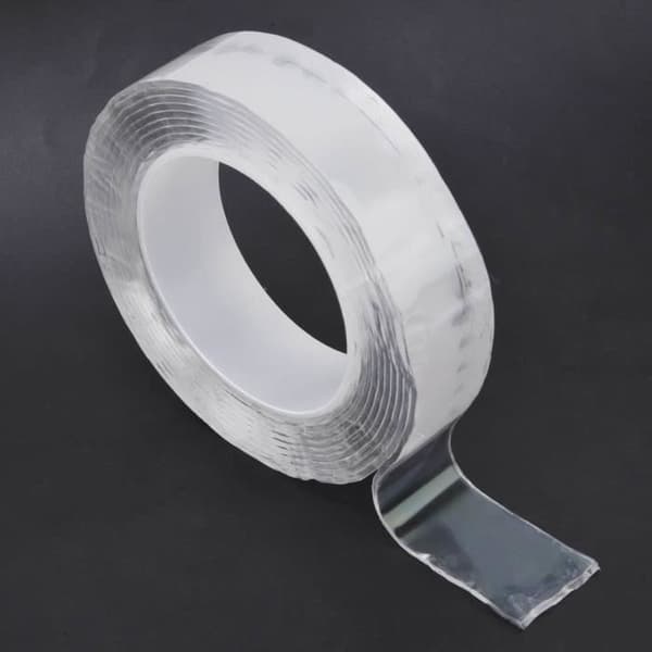 Dobbeltklæbende tape - Dioche - Akryl - Transparent - 3 meter - Multi-brug Transparent