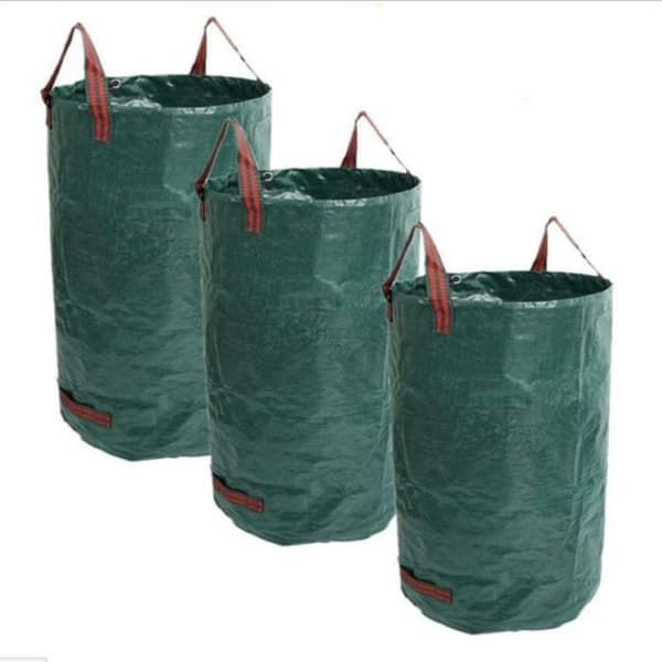 Haveaffaldsposer - Sæt af 3 - 300 L - Højde 84 cm - Diameter 67 cm -