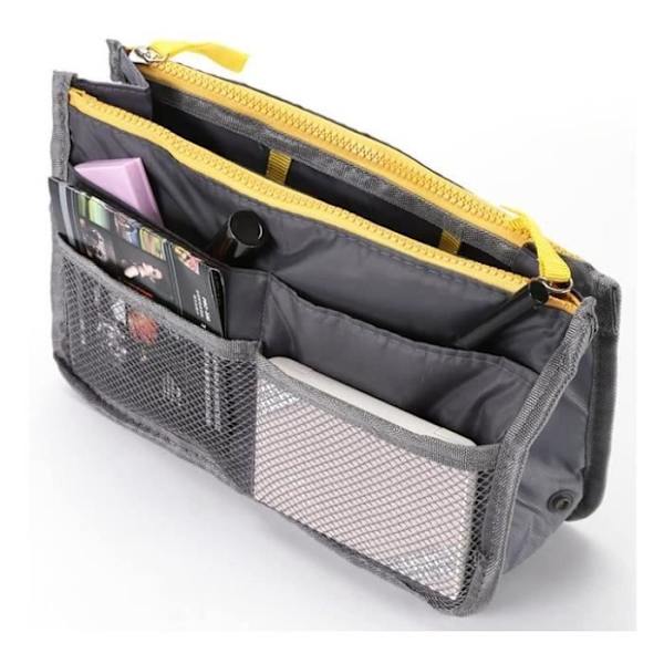 Håndtaske - Mode - Multi-lommer - Polyester - Grå - Kosmetisk organizer