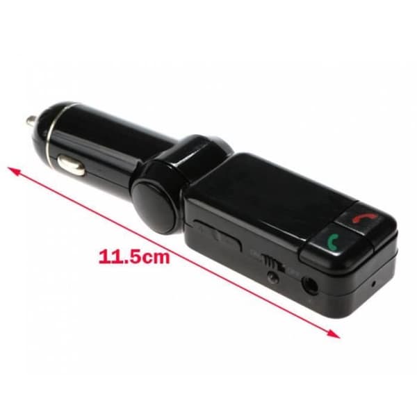 Kit MP3 FM Lähetin SD Kaksois-USB Lataus Bluetooth LCD-näyttö auto