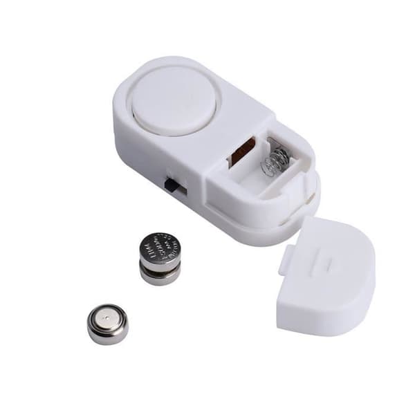 Alarm System - Hus - 4 Stk - Trådløs - Magnetisk Sensor - 90 db Vit