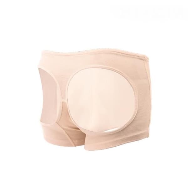 Push up shorty trosor - Bum bastic - Beige - Rumlyftande effekt - Storlek M - Microfiber