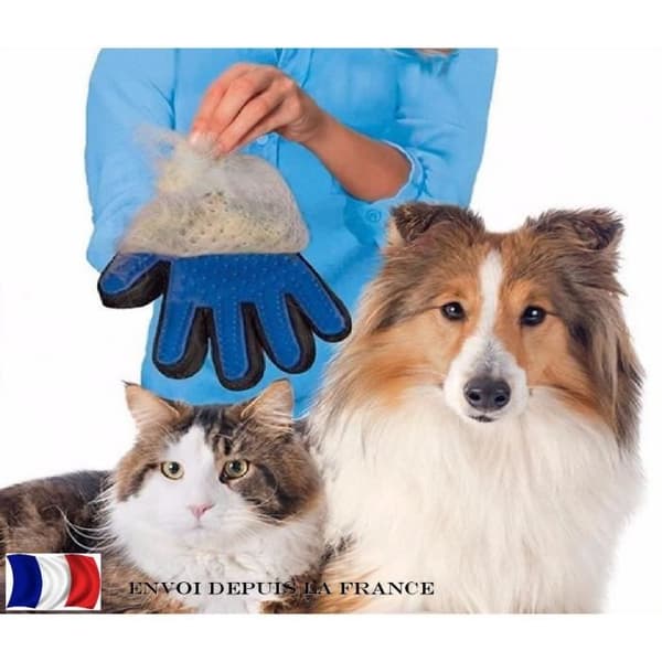 Plejehandske - Bløde pigge - Børstning - Massage - Til hund og kat