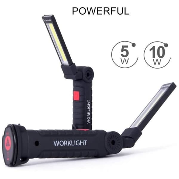 Lommelygte - WGHY - 2 stk sæt - Genopladelig USB - 5 tilstande - Multifunktionel