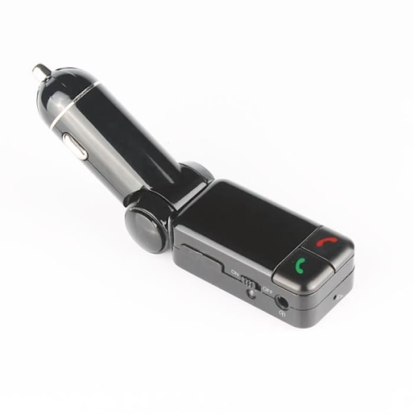 Mini bærbar FM transmitter Mp3 Bluetooth bilsæt LCD USB oplader håndfri til smartphone og tablet