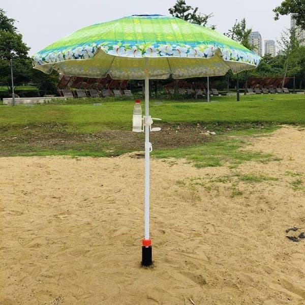 Strandparasolfod, Støttebase, Jordindsats, til Udendørs Parasol, Strand, Støtte