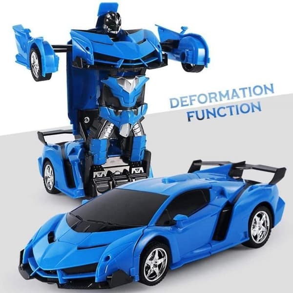 Fjärrstyrd bil - Transformers Robots in Disguise - 2 i 1 robot - Blå - Inomhus - Unisex - Barn Blå