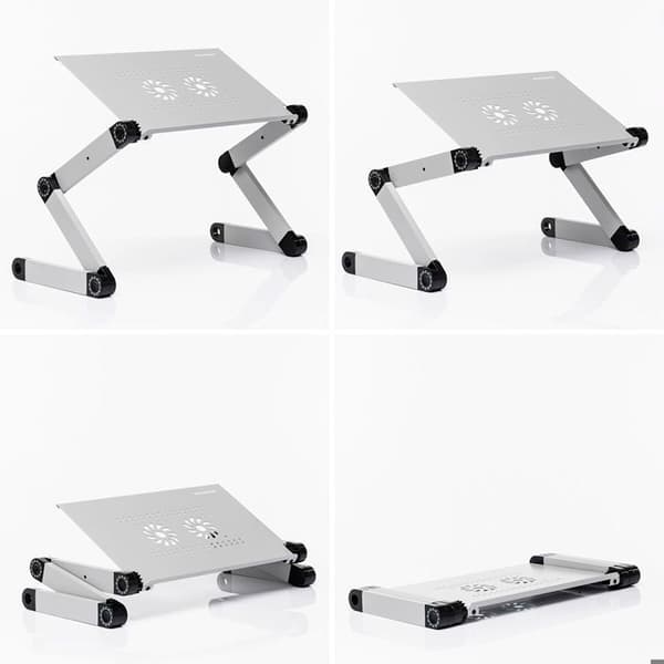 Justerbart bord - InnovaGoods - Omnible - Aluminium - Sammenklappeligt - Multi-positioner