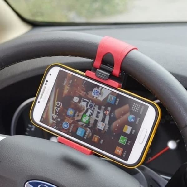 Tuki pidike auto iPhone puhelimen ohjauspyöräpidike nro 1