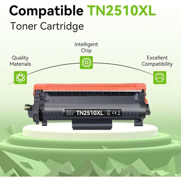 Toner - UNDERSCORE - TN2510XL - Kompatibel Brother - 2x Sort - 3000 sider