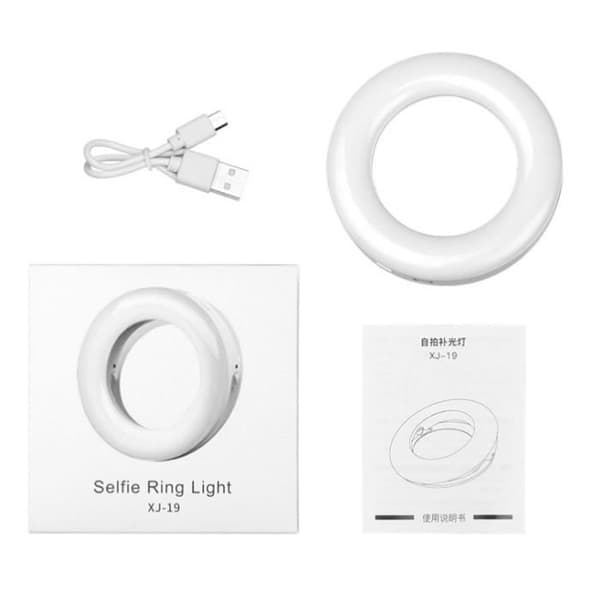 Selfie Ring Light Justerbart Lys til Smartphone Kamera Foto Studio Video Youtube