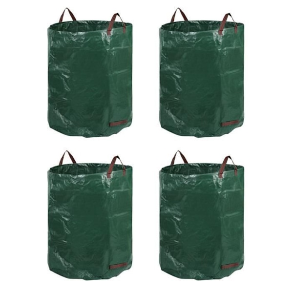OUTAD Trädgårdsavfallspåsar - 272L - Grön - Solid Grön