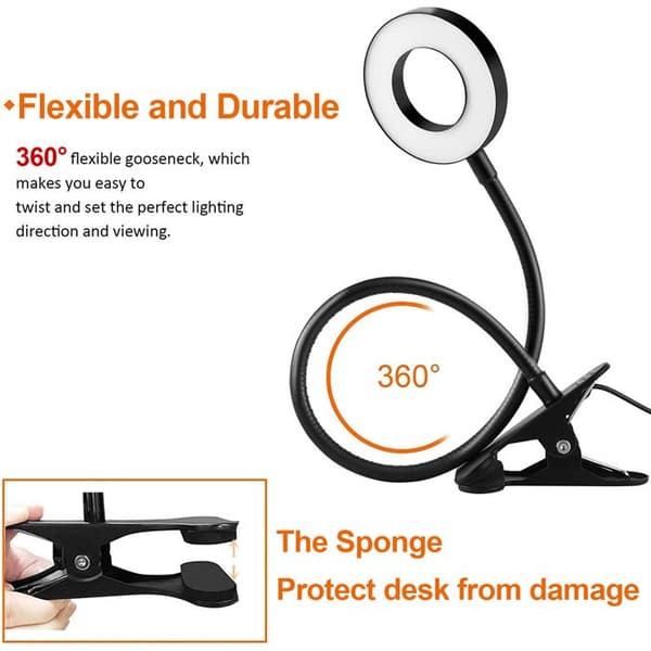 Kontorlampe - SERBASIC - 70cm - LED - 3 Temperaturniveauer - 10 Lysstyrkeniveauer